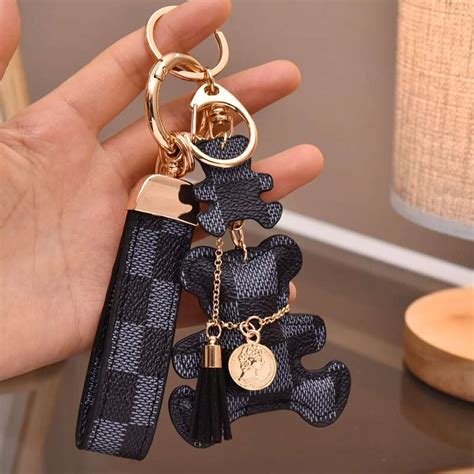 louis vuitton dog keychain price|louis vuitton teddy bear keychain.